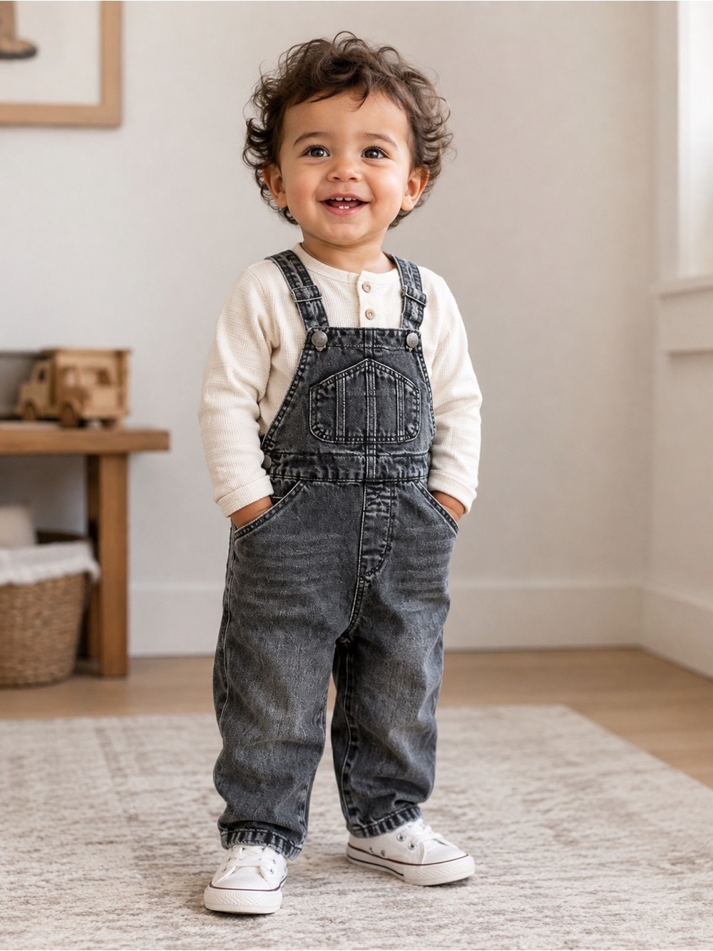 Zara denim overalls 12-18 months